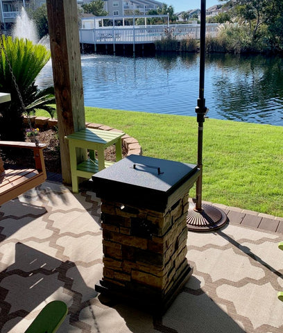 Square PiTTopper, Custom Square Fire Pit Topper, Handcrafted Fire Pit Covers, Custom Sizes Available