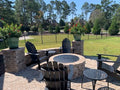 Round PiTTopper, Round Custom Fire Pit Topper, Handcrafted Circular Fire Pit Covers, Custom Sizes Available